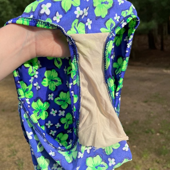 90s Floral One-Piece Swimsuit - Picture 9 of 10